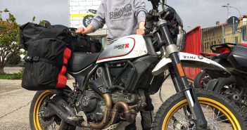AROUND THE WORLD SOLO ON A DUCATI SCRAMBLER DESERT SLED